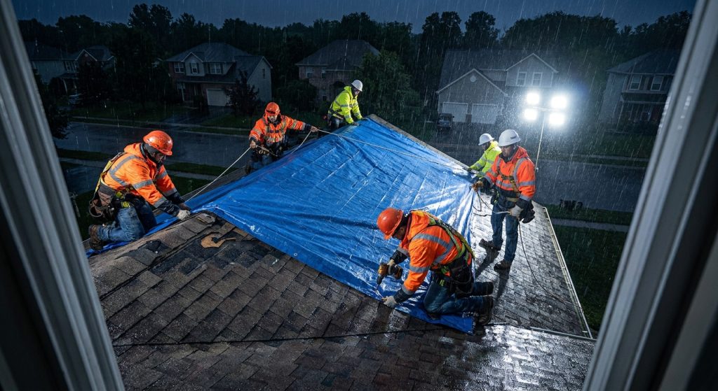 Ce qui se passe vraiment entre l'appel de nuit et la bâche posée sur votre toit
