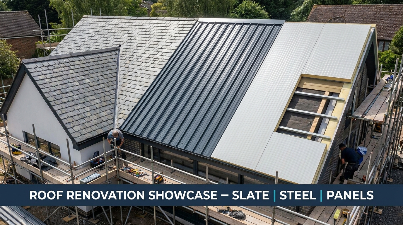 Rénovation de toiture maison : bac acier, ardoise ou panneau sandwich, comment choisir